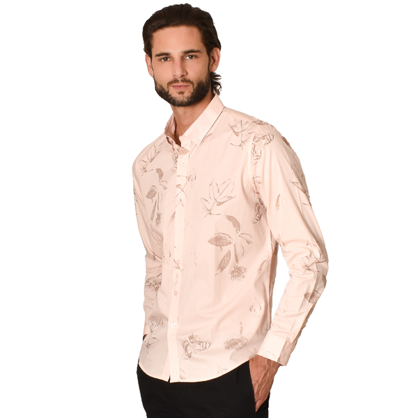 Camisa Generra Manga Larga Estampado Floral 218200