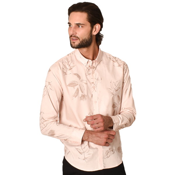 Camisa Generra Manga Larga Estampado Floral 218200