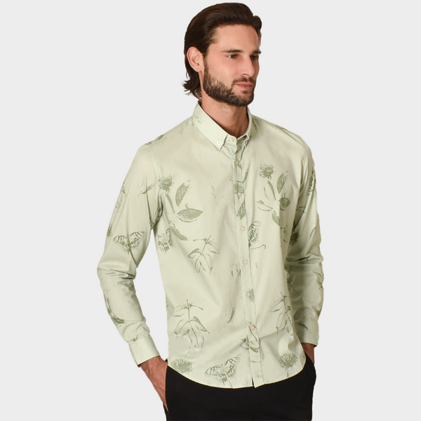 Camisa Generra Manga Larga Estampado Floral 218200