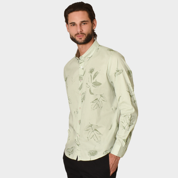 Camisa Generra Manga Larga Estampado Floral 218200