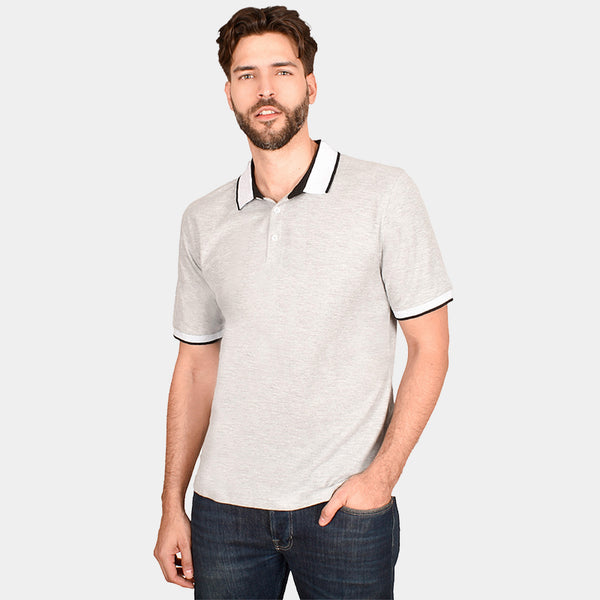 Playera Tipo Polo Generra Con Contraste en Cuello 228704