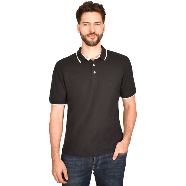 Playera Tipo Polo Generra Con Contraste en Cuello 228704