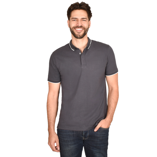 Playera Tipo Polo Generra Con Contraste en Cuello 228705