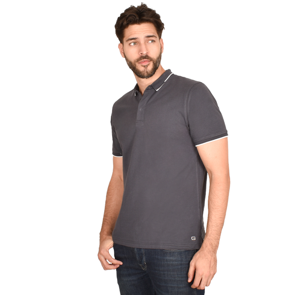 Playera Tipo Polo Generra Con Contraste en Cuello 228705