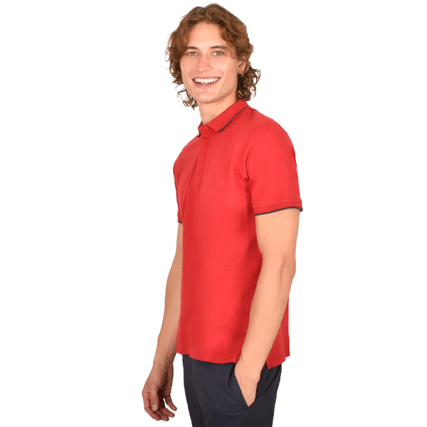 Playera Tipo Polo Generra Con Contraste en Cuello 228705