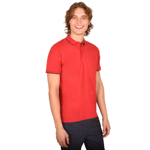 Playera Tipo Polo Generra Con Contraste en Cuello 228705