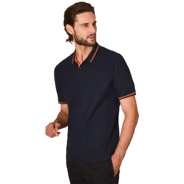 Playera Generra Tipo Polo Con Contraste 228707