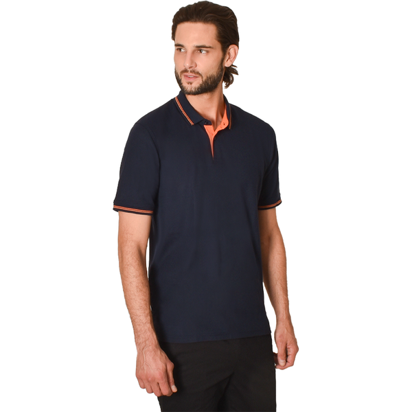 Playera Generra Tipo Polo Con Contraste 228707