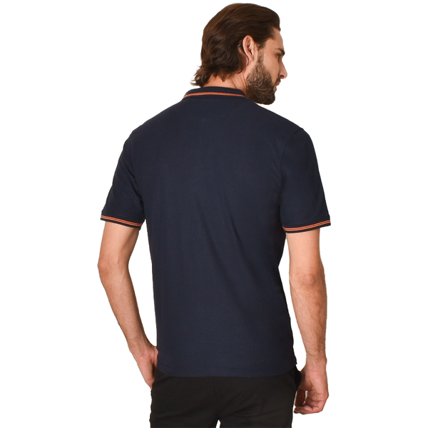 Playera Generra Tipo Polo Con Contraste 228707