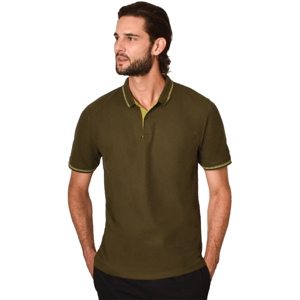 Playera Generra Tipo Polo Con Contraste 228707