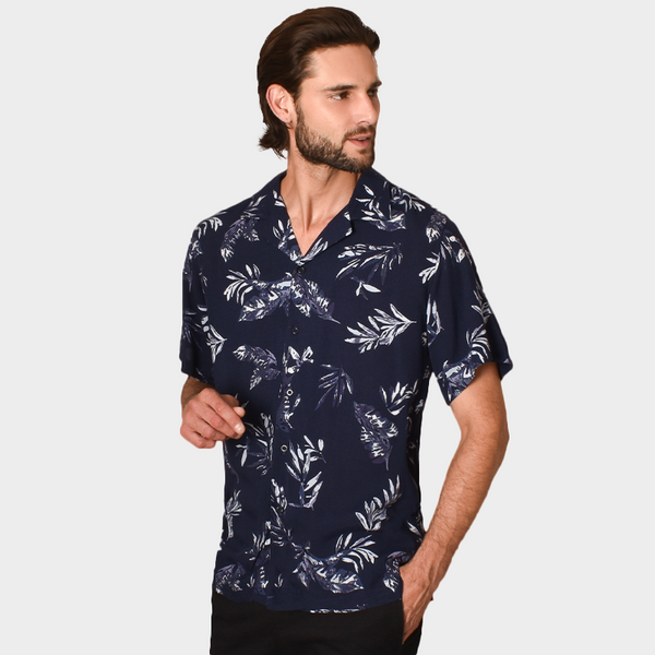 Camisa Generra Manga Corta Con Estampado Floral 318102