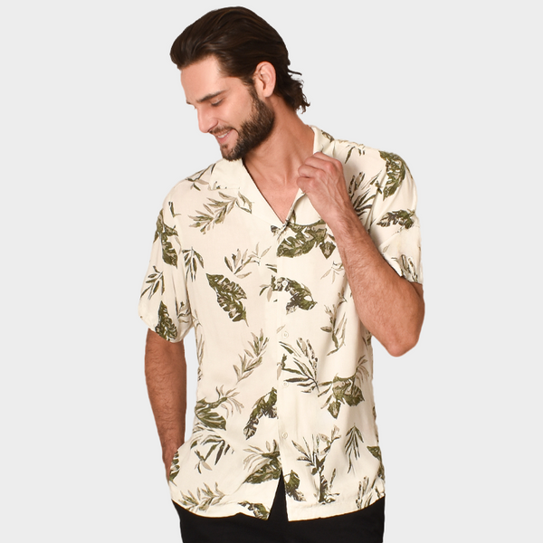 Camisa Generra Manga Corta Con Estampado Floral 318102