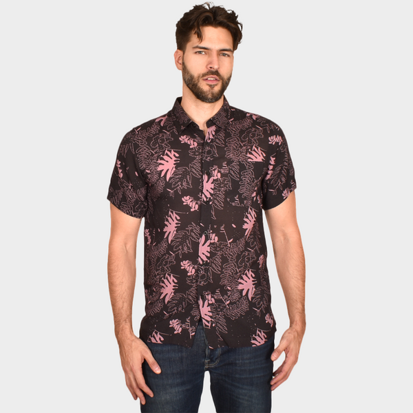 Camisa Generra Manga Corta Con Estampado Floral 318105