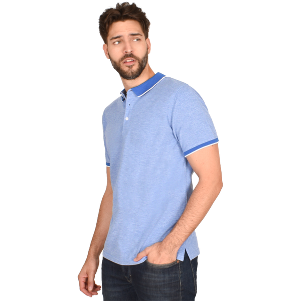 Playera Tipo Polo Generra Con Contraste en Cuello 318703