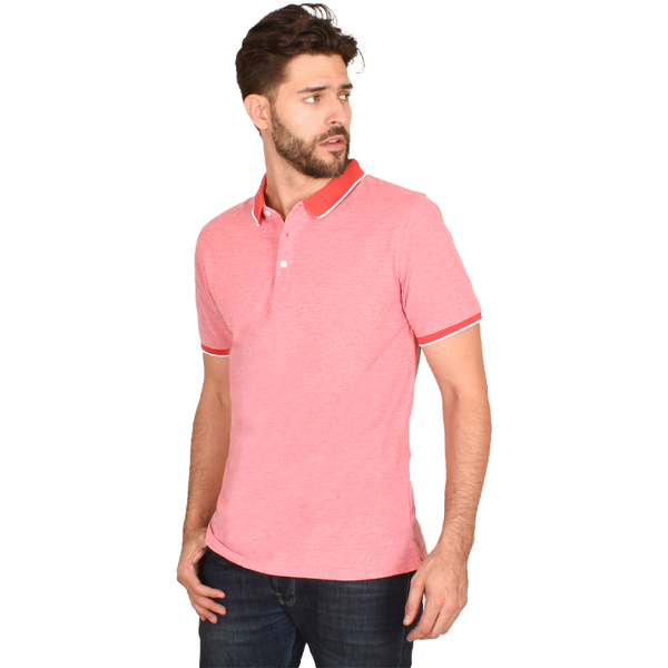 Playera Tipo Polo Generra Con Contraste en Cuello 318703