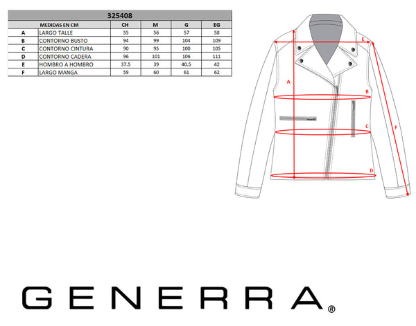 Chamarra Generra Tipo Biker 325408