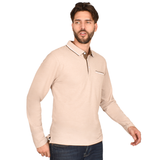 Playera Tipo Polo Generra Manga Larga Con Bolsillo Tipo Cartera 328900