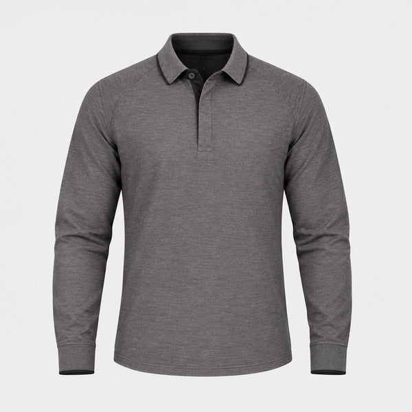 Playera Tipo Polo Generra Manga Larga 328901