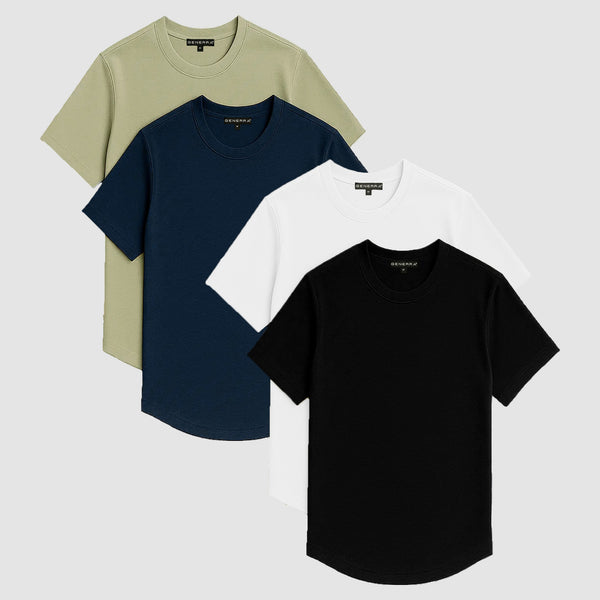Set de 4 Playeras Básicas para Hombre | Luxe Fresh