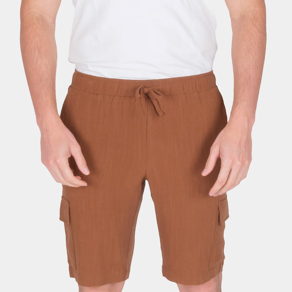 Bermuda Hombre Regular Fit | Pretina Elástica y Bolsillos Cargo