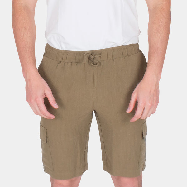 Bermuda Hombre Regular Fit | Pretina Elástica y Bolsillos Cargo