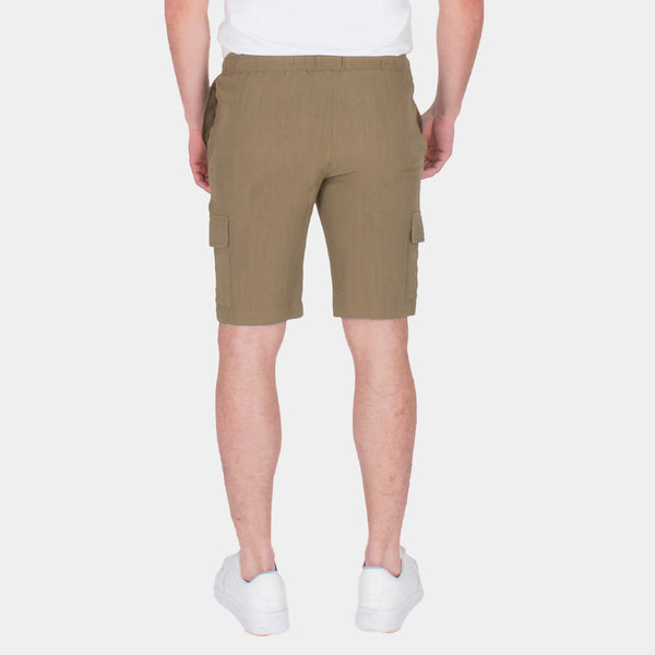 Bermuda Hombre Regular Fit | Pretina Elástica y Bolsillos Cargo