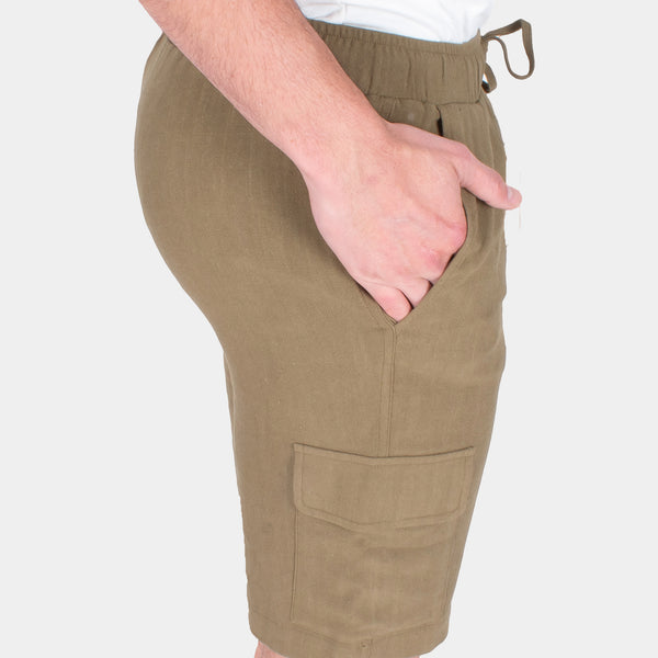 Bermuda Hombre Regular Fit | Pretina Elástica y Bolsillos Cargo