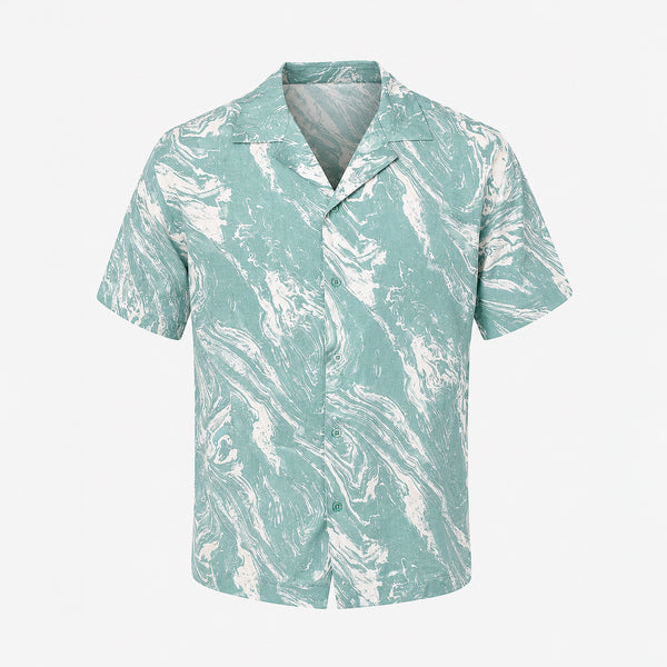 Camisa Generra Manga Corta Con Estampado Abstracto 318100
