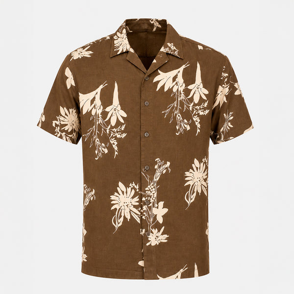 Camisa Generra Manga Corta Con Estampado Floral 318101