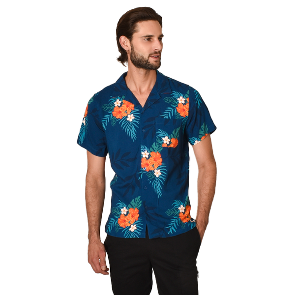 Camisa Generra Manga Corta Con Estampado Floral CC-418107