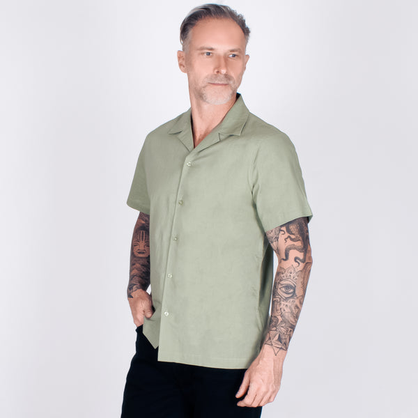 Camisa Hombre Regular Fit | Cuello Sport Lino