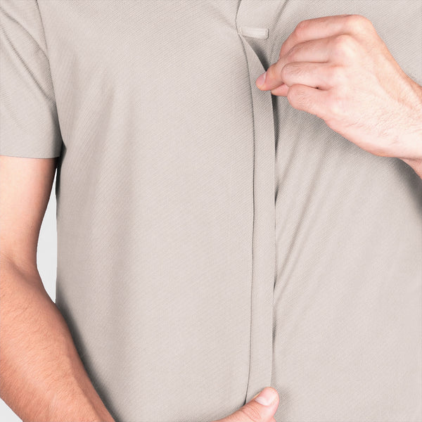 Camisa Manga Corta con Aletilla Simulada