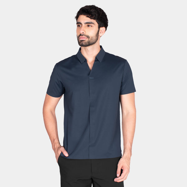 Camisa Manga Corta con Aletilla Simulada