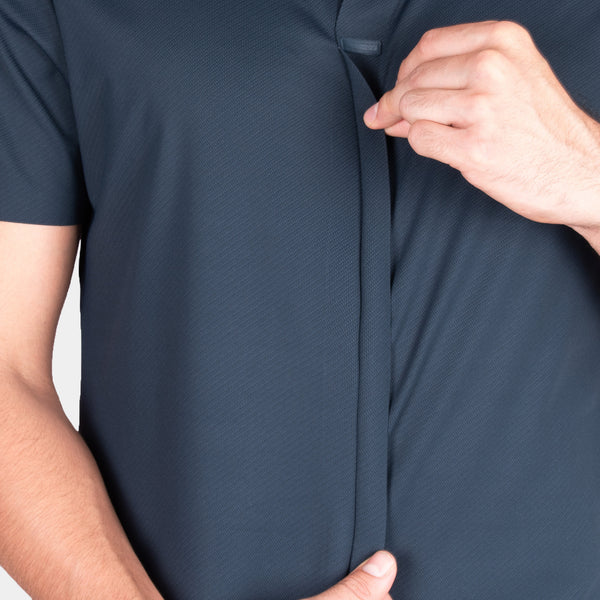 Camisa Manga Corta con Aletilla Simulada