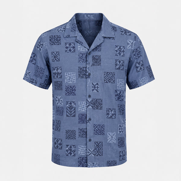 Camisa Generra Manga Corta Con Estampado Abstracto CC-418102