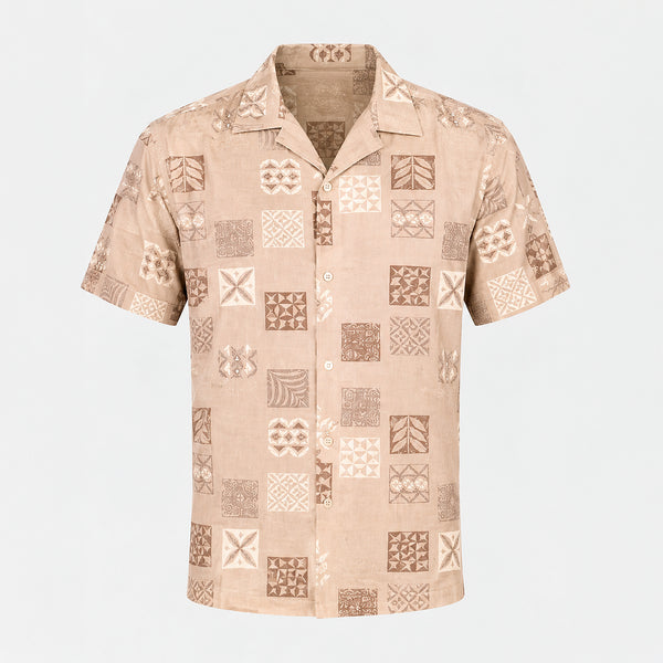 Camisa Generra Manga Corta Con Estampado Abstracto CC-418102