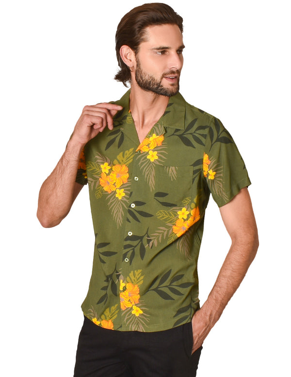 Camisa Generra Manga Corta Con Estampado Floral CC-418107