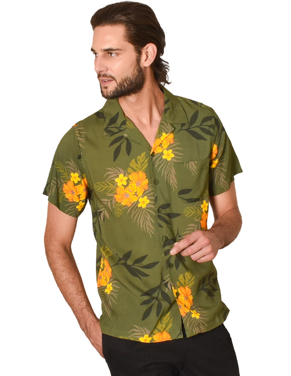 Camisa Generra Manga Corta Con Estampado Floral CC-418107