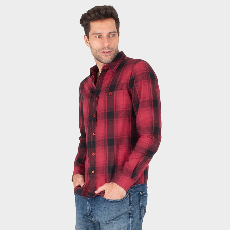 Camisa Generra con Estampado a Cuadros CL-428203