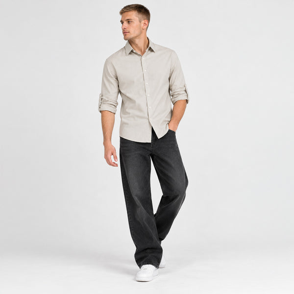 Camisa Hombre Regular Fit | Manga Larga con Elevador
