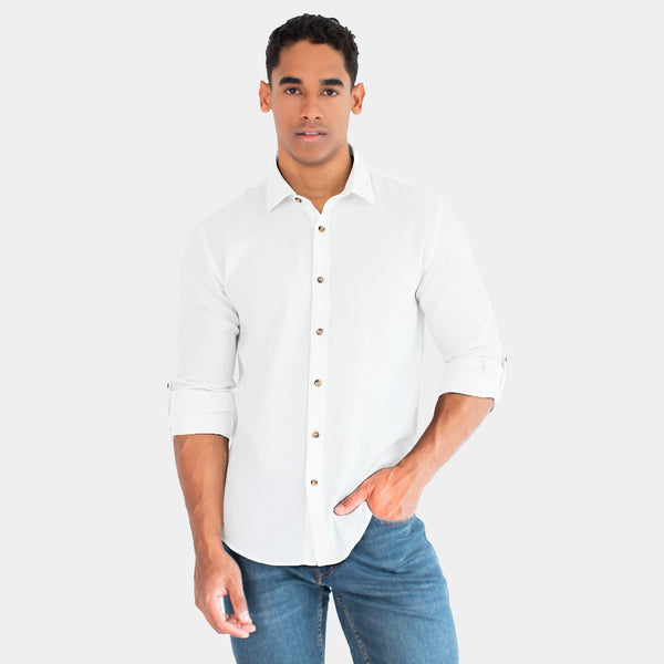 Camisa de Manga Larga con Botones Carey