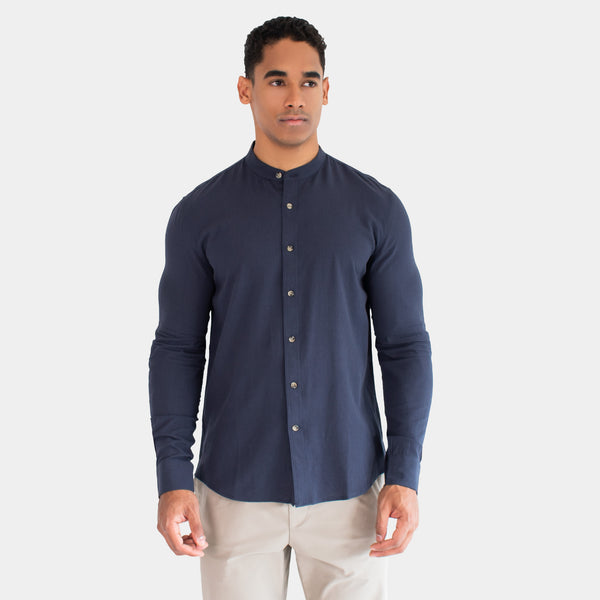 Camisa Cuello Mock Manga Larga