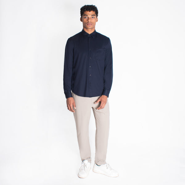 Camisa Stretch Manga Larga