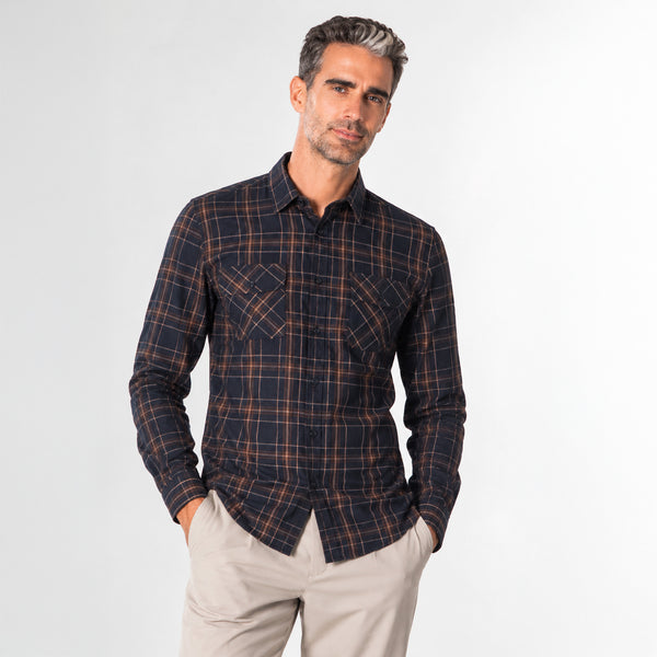 Italian Check Flannel Shirt