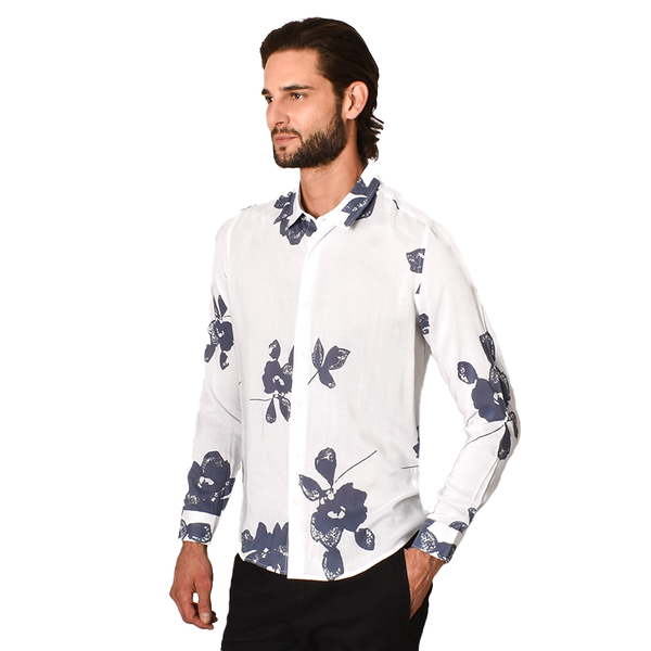 Camisa Generra Manga Larga Estampado Floral 218204