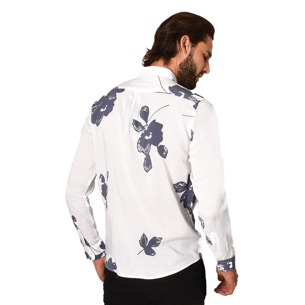 Camisa Generra Manga Larga Estampado Floral 218204