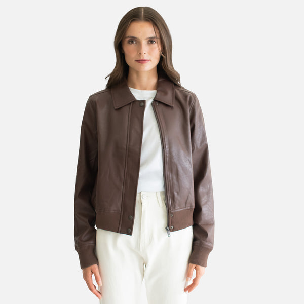 Chamarra Corta de Vinipiel