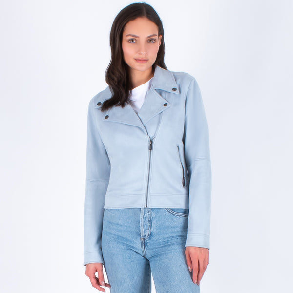 Chamarra de Gamuza Estilo Biker CM-425405