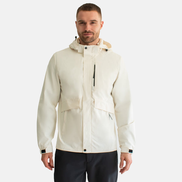 Chamarra con Cierre Oculto y Gorro Desmontable