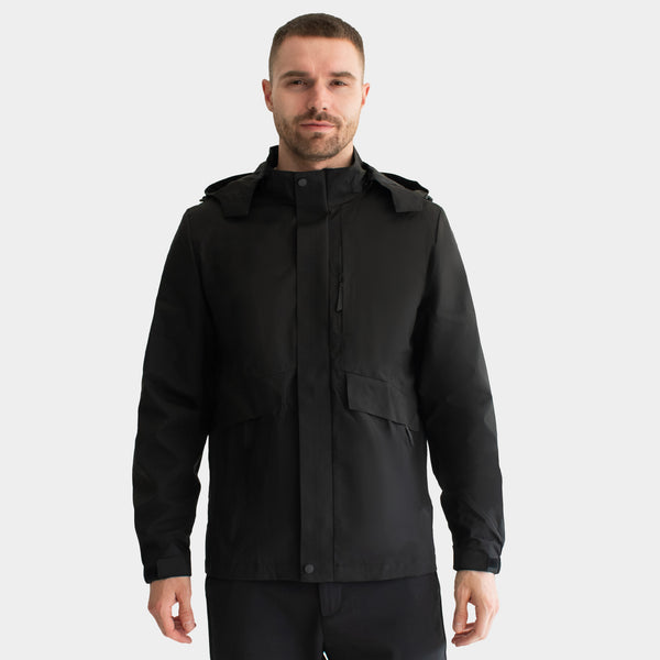 Chamarra con Cierre Oculto y Gorro Desmontable